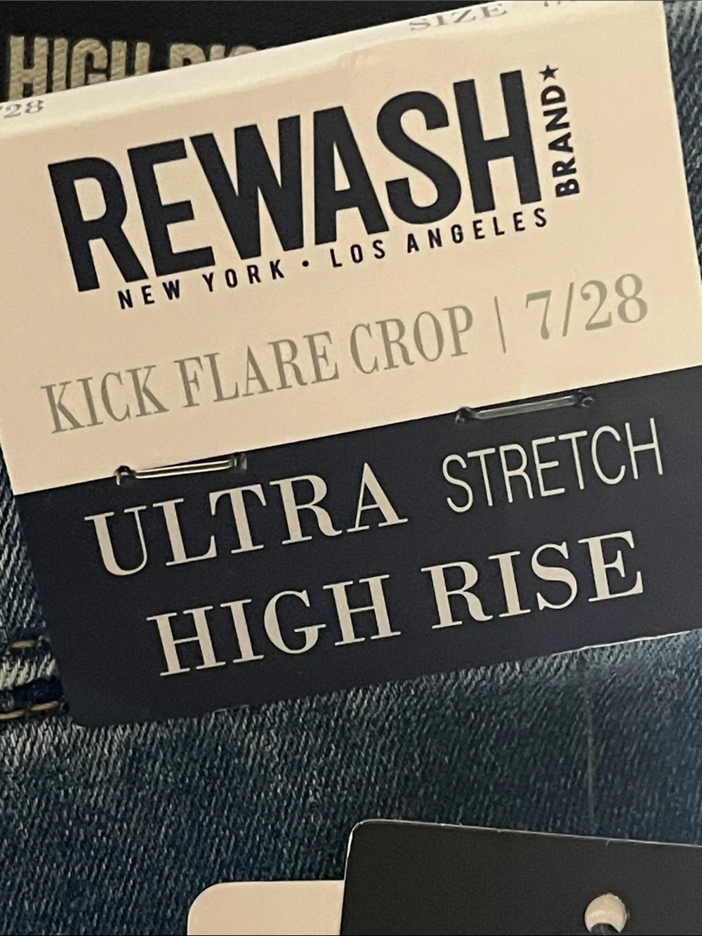 Rewash Blue Kick Flare crop Jeans Size 7/28
